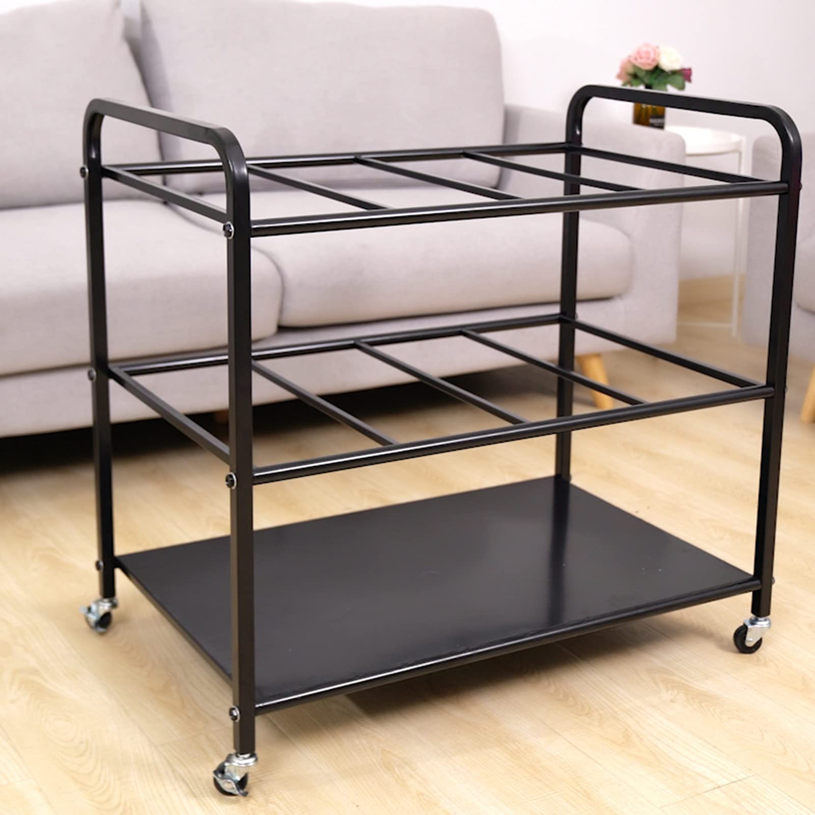 Amazon.com: LXLA Extra Large Rolling Yoga Mat Storage Cart with 2